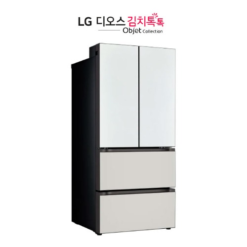 LG 디오스 김치톡톡 오브제 컬렉션 스탠드형 김치냉장고 렌탈 491L 화이트 그레이 Z491MWG131 500리터  의무사용3-5년 등록비0