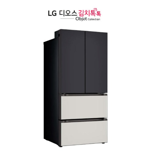 LG 스탠드형 김치냉장고 렌탈 김치톡톡 오브제 컬렉션 491L 블랙 그레이 Z491MBG151 500리터  의무사용3-5년 등록비0