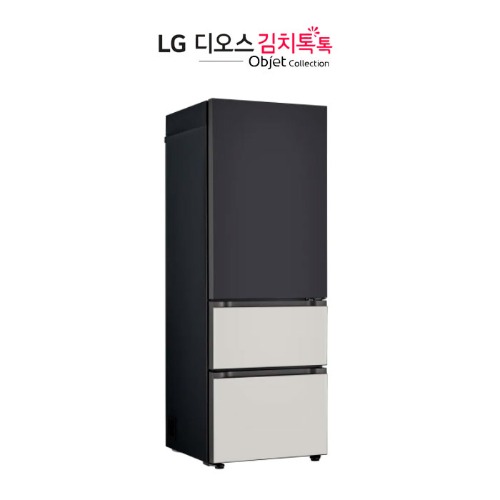 LG 디오스 김치톡톡 오브제 컬렉션 스탠드형 김치냉장고 렌탈 323L 블랙 그레이 Z331MBG151 300리터 의무사용3-5년 등록비0