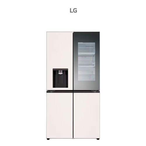 LG 노크온 오브제컬렉션 얼음정수기냉장고 820L 800리터냉장고 W824GBB472 약정5년